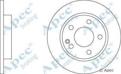 APEC BRAKING dsk800 -  Тормозной диск